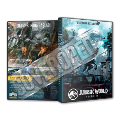 Jurassic World Hakimiyet - Jurassic World Dominion - 2022 Türkçe Dvd Cover Tasarımı